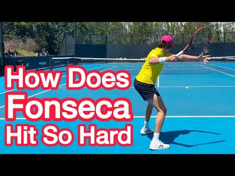 Here’s How Joao Fonseca Hits So Hard (Tennis Forehand Technique)