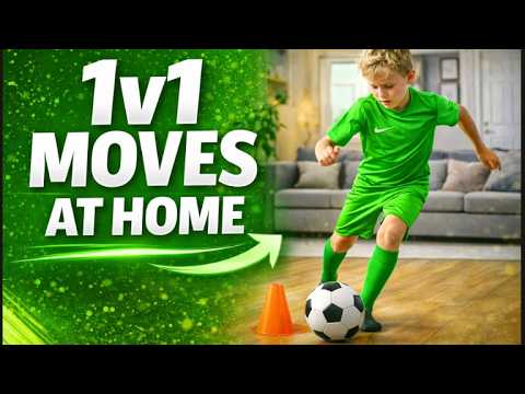 1v1 Soccer Moves At Home (Train To Beat Defenders Easily)