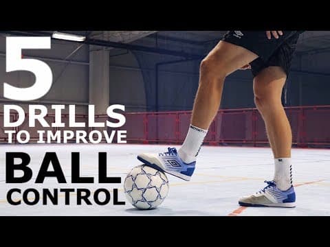 5 Individual Drills to Improve Tight Space Control | Five Ball Mastery Exercises For Footballers