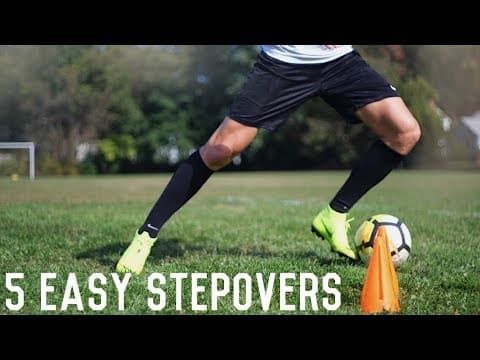 5 Easy Stepovers To Beat Defenders | Simple Stepover Variations For Footballers