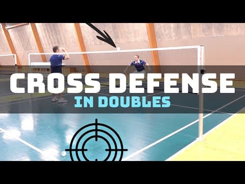 Badminton Doubles Defense - Cross short