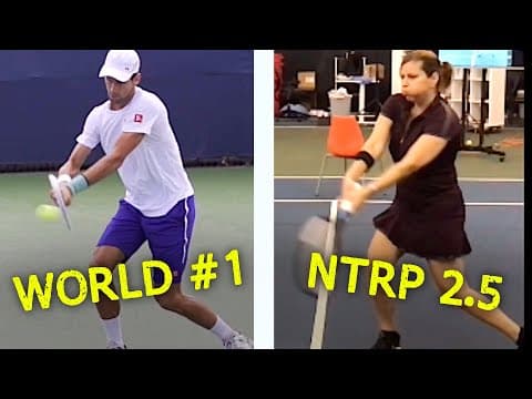 Master Djokovic's Two-Handed Backhand!