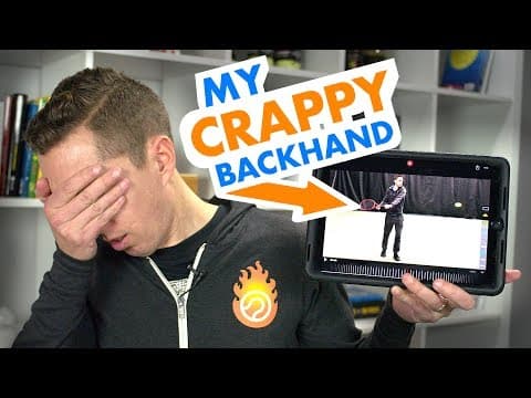 Fixing My CRAPPY Backhand (one-handed backhand tennis lesson)