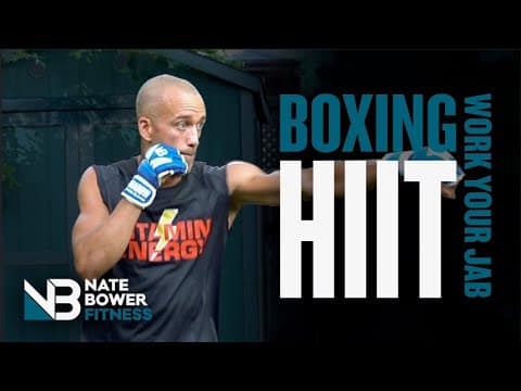 25 Minute Shadow Boxing HIIT Workout | Work Off The Jab | NateBowerFitness