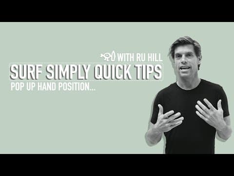 Surf Simply's Quick Tips: Pop Up Hand Position